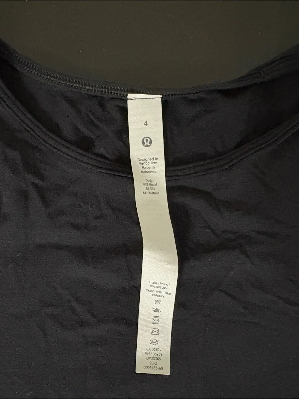 Lululemon Cutout shoulder crop top athletic shirt